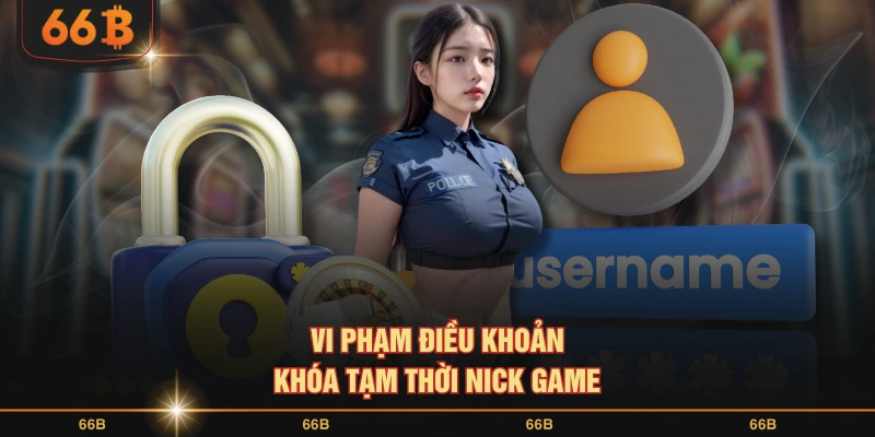 Vi phạm điều khoản khóa tạm thời nick game