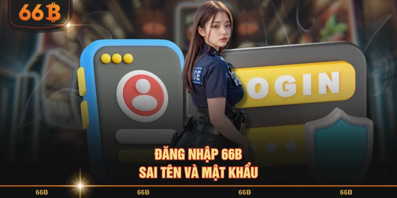 Đăng nhập 66B sai tên và mật khẩu
