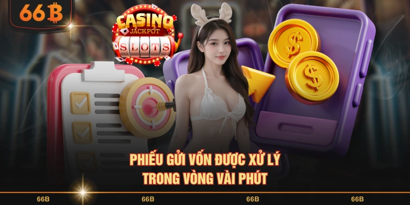 Tạo phiếu gửi vốn tại giao diện trang chủ